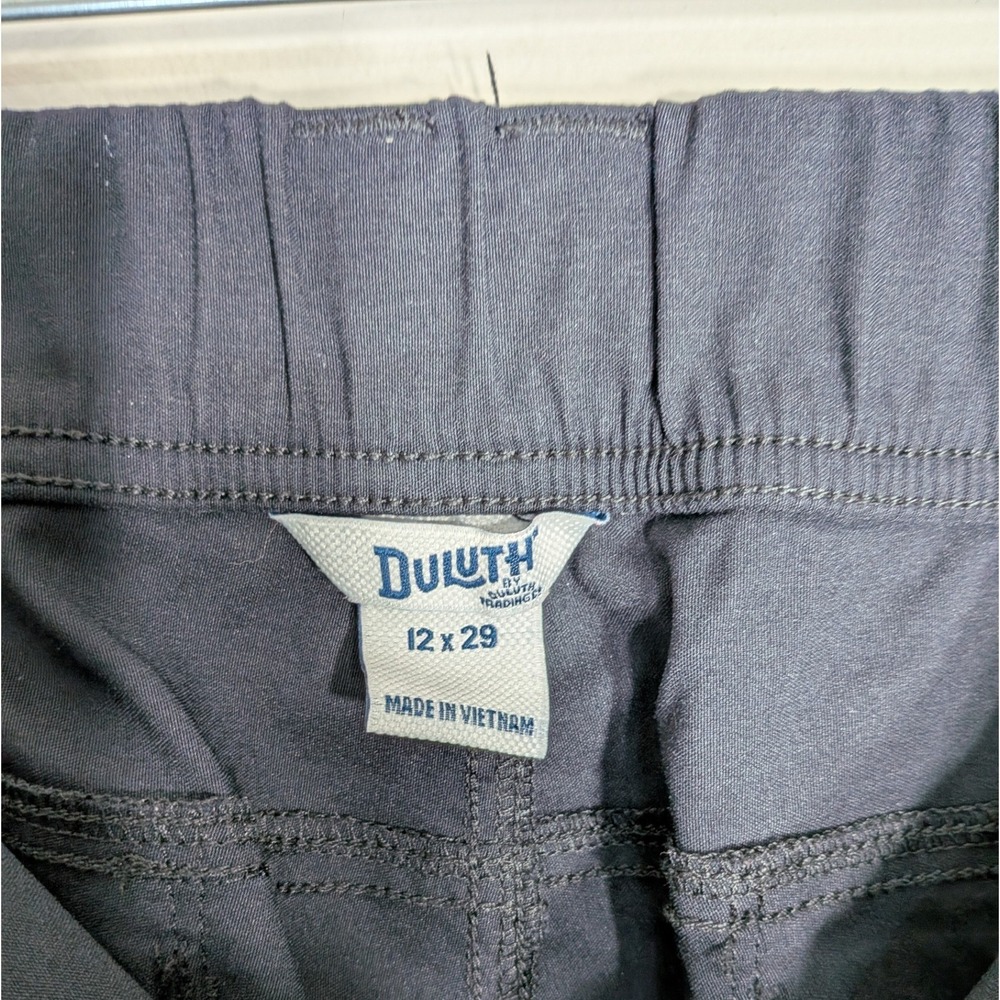 Duluth Trading Co Black Hiking Pants; Roll-Tab, Stretch, Cargo - Picture 2 of 12
